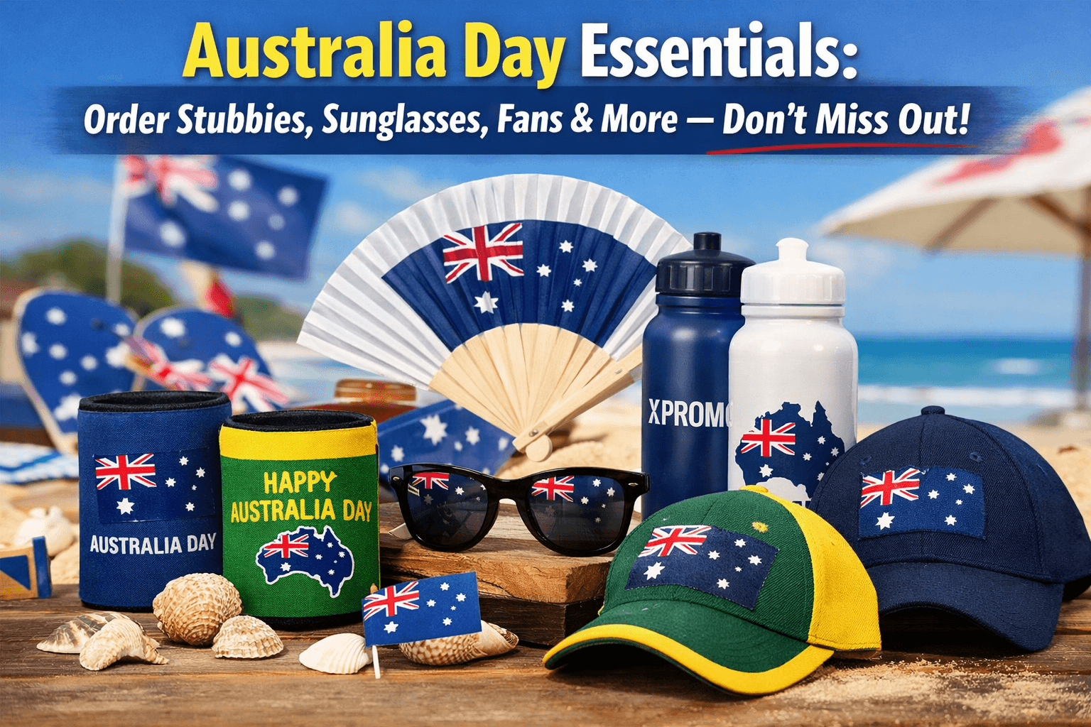 🇦🇺 Australia Day Essentials: Order Stubbies, Sunglasses, Fans & More — Don’t Miss Out!